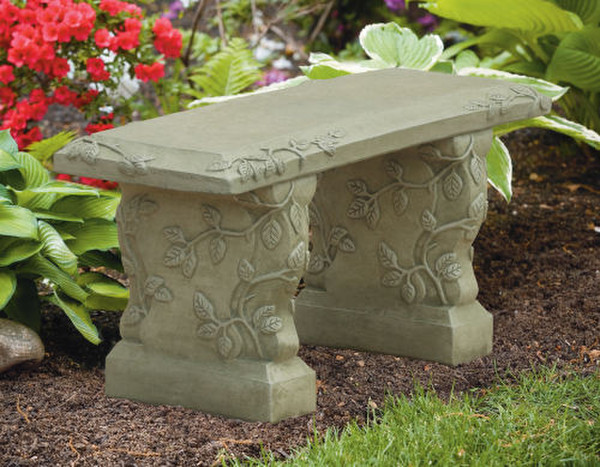 versatile straight vine bench artwork cement functional pieces